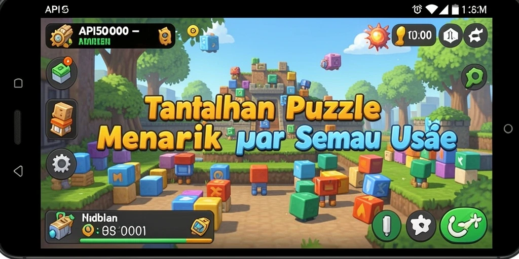 Menampilkan gameplay seru dengan tantangan Puzzle di API5000.