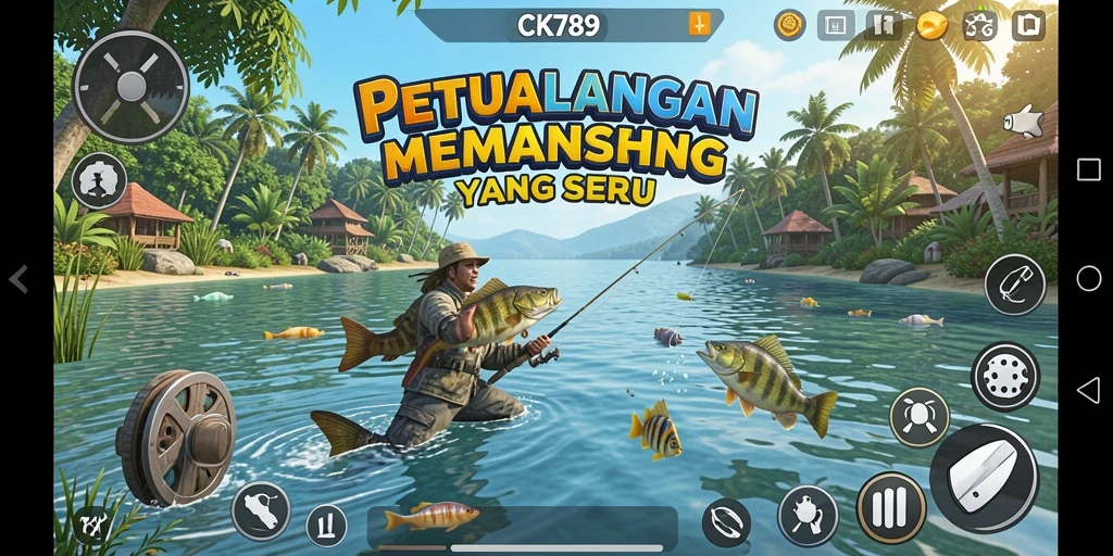 Tangkapan ikan terbaik dalam gameplay CK789 yang memikat.