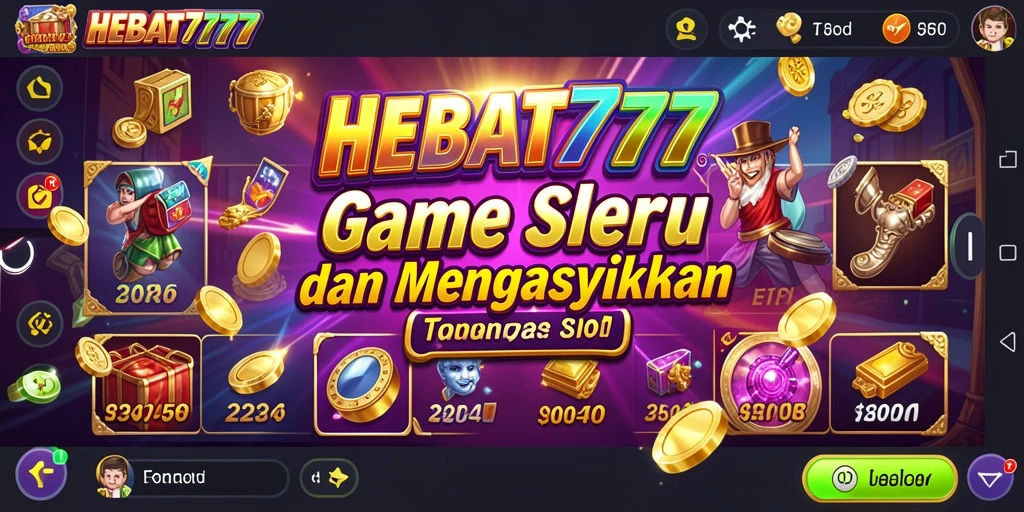 Tampilan gameplay seru HEBAT777 dengan slot yang menarik.