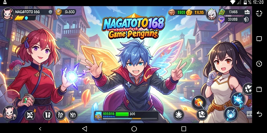 Screenshot NAGATOTO168 menampilkan karakter anime dalam aksi.