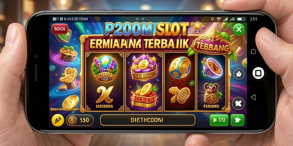 Tampilan gameplay P200M yang menakjubkan dan penuh warna.