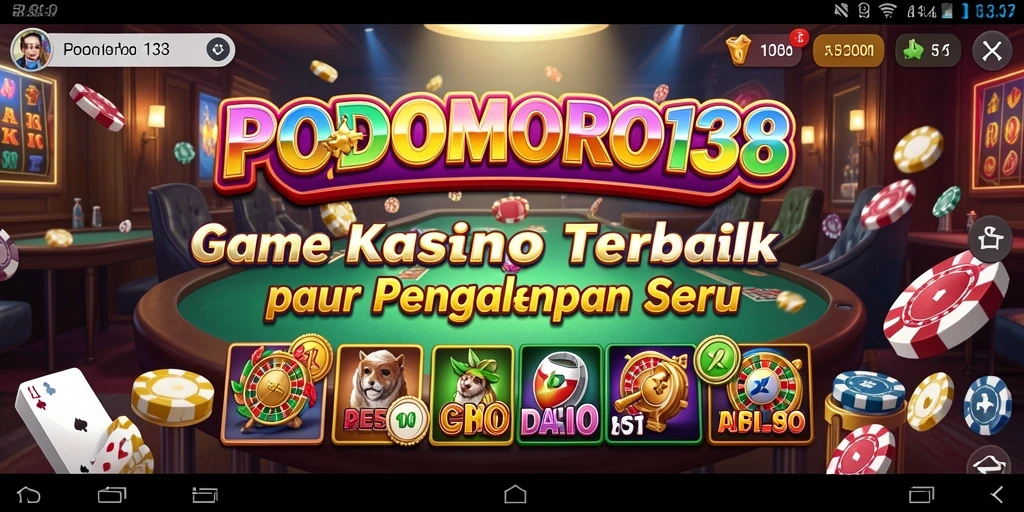 Tampilan menarik dari gameplay Kasino di PODOMORO138.